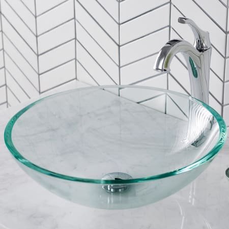 glass sink