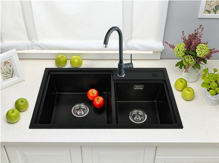 swanstone granite composite double kitchen sink